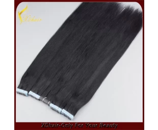 High quality new style blue glue 100% Indian virgin remy hair double drawn American blue glue tape hair extension