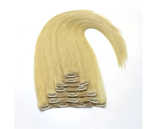 High quality peruvian hair clip in hair extenisons great length clip hair extension