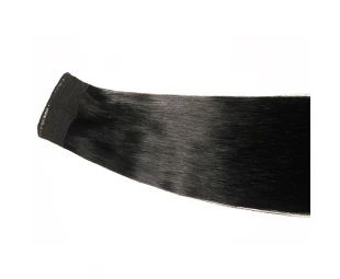 L'alta qualità peruviana huma pizzo estensione dei capelli capovolgere nei capelli