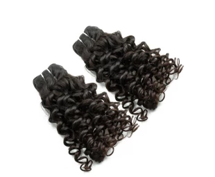 High quality remy indian deep curly hair