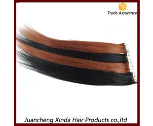 Maraña de alta calidad libre de la cinta costumbre humana extensión del pelo humano del 100%