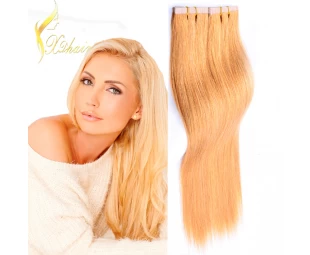 Highest Quality European Hair Skin Weft 8-30inch Remy Human Hair Tape Hair Extension