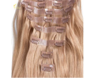 Hot New Products Factory Wholesale PU/skin weft clip in human hair extensions