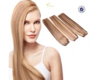 Hot sale 2016 human clip in hair extensions for black women single piece clip in hair
