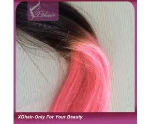 Hot sales human hair ponytail hair extension fashion ombre color human hair ponytail