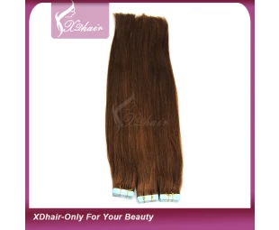 Hot selling 14-26inch soft brazilian remy human hair pu skin weft hair extensions tape hair extensions