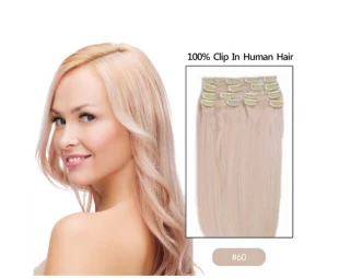 Hot selling double drawn high quality Brazilian remy hiar 100% human hair clip in hair extension