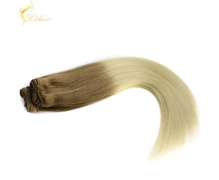 Hot selling trade assurance double weft shedding blond hair extension bundles