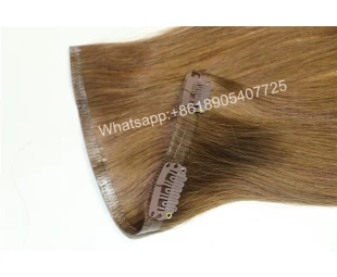 Hot selling with wholesale price , virgin human hair 18"cheap clip in hair