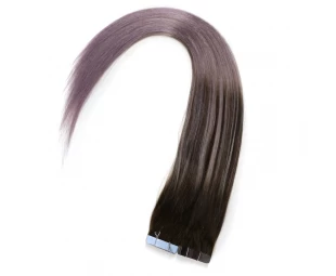 In stock balayage color PU tape in hair extensions