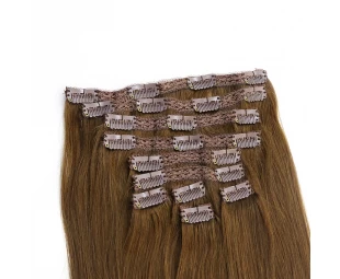 In stock fashion hot sale grade 8A clip in hair extensions