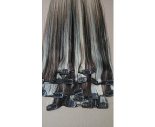 In stock fashion hot sale new styles grade 6A unprocessed clip in hair extension