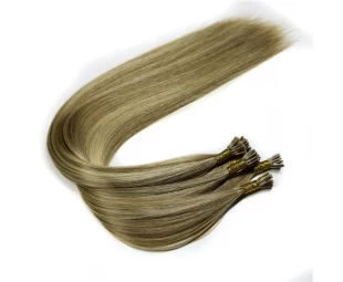 In stock wholesale price 20" silky straight I stick tip hair extensions