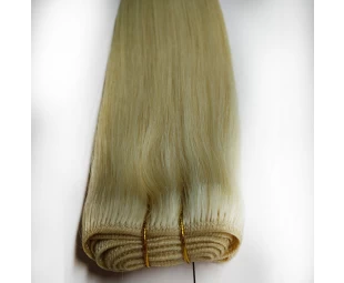 Light blond human hair extension color 613 russian hair