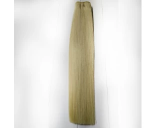 Light blond human hair extension color 613 russian hair