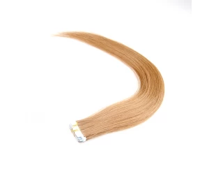 Light blond tape human hair extension pu skin weft