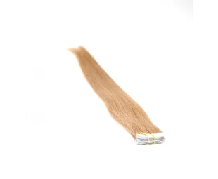 Light blond tape human hair extension pu skin weft