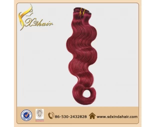 Manufacture Wholesale Human Hair Virgin Remy Clip in hair extension cheap price 100% human hair