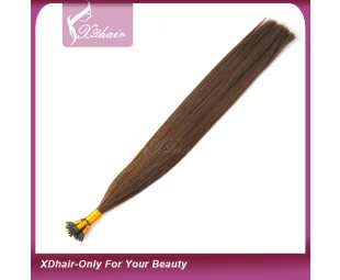 Manufacture Wholesale Human Hair Virgin Remy Pre-Bonded 1g Nano Tip Hair Extensions