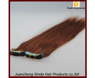 Populairste producten 2015 100% virgin remy graad Russisch hair tape hair extensions