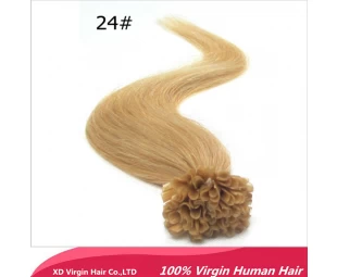 Di punta del chiodo estensione dei capelli umani 0.5g e 1g per pezzo dei capelli di punta del bastone