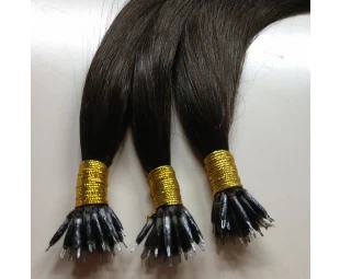 Nano bead human hair extension steel tip hair