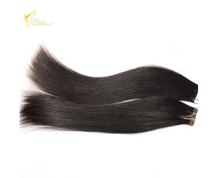New Arrival #1 Silk Straight Tape in Human Hair Extensions Thick Brazilian Hair Bundles China Wholesale Price