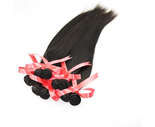 New arrival no shedding straight raw unprocessed wholesale virgin 100 human hair 20 inch virgin remy brazilian hair weft