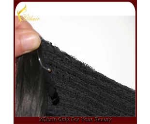 New product high quality 100% Brazilian virgin remy hair flip in hair extension double weft halo hair extension
