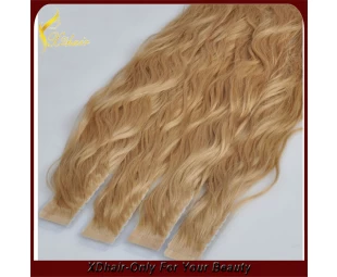New product no shedding no tangle 100% Brazilian virgin remy hair body wave tape hair extension