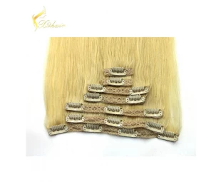 No chemical processed 100% percent brazilian remy human hair natural straight clip in hair extension
