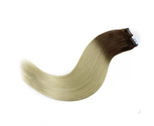 Ombre 2T color no mixed tangle free shedding free PU tape in hair extensions