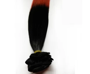 Ombre clip on hair factory price wholesale human hair