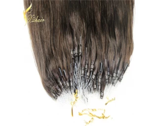 Ombre human hair micro ring hair ,two tone remy virgin hair extensions