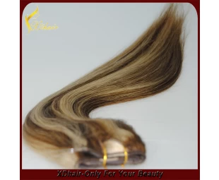 Piano Farbe Haar-Einschlagfaden / Weberei peruanische Haarprodukte 6A Tangle Free Style
