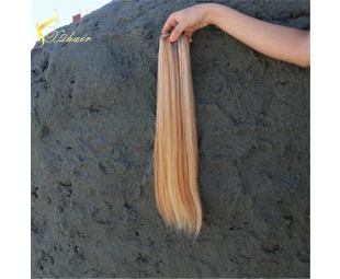 Piano color wholesale price high quality 100% Brazilian remy hair bulk thick ends double weft