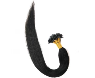 Pre bonded human hair extension 12g strand V tip hair