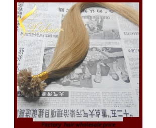 Pre extensión del pelo humano unido U-Tip 0.5g 1.2g remy virginal del pelo