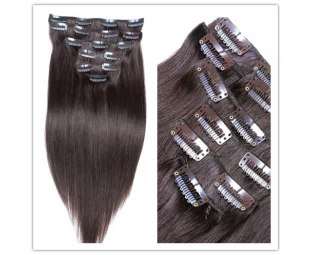 Remy Virgin Brazilian Hair Clip In Hair Extensions Free Sample 120g 140g160g 180g 200g 220g