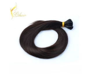 Russian virgin remy 1g stick i tip curly hair extensions