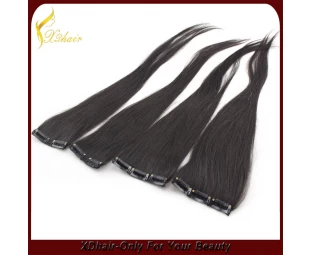 Single drawn clip in hair extension 100g lot  260g set factory price
