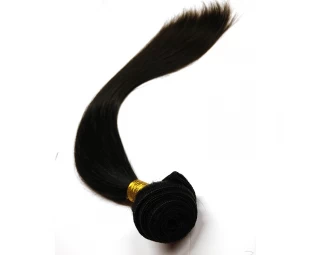 Straight hair wave top quality virgin remy human hair natural peruvian hair weaving