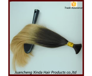 Super Kwaliteit Hotsale Populairst Onverwerkte 2013 Best Verkopende 100% Top kwaliteit Braziliaanse Bulk Hair Extensions zonder inslag
