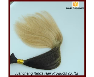 Super Kwaliteit Hotsale Populairst Onverwerkte 2013 Best Verkopende 100% Top kwaliteit Braziliaanse Bulk Hair Extensions zonder inslag