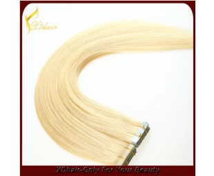 Super quality double drawn wholesale brazilian tape hair extensions