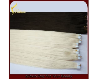 Super quality pu skin weft hair extension virgin remy human hair grade 5A