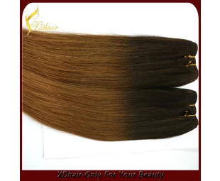 Drei Farbe ombre Haar / dip Farbstoff Haarwelle Jungfrau rey Menschenhaarverlängerung