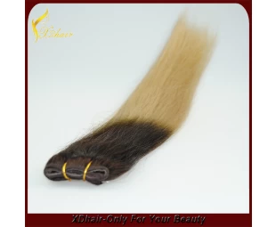 Calidad superior de Remy Ombre color trama del pelo precio de fábrica al por mayor de la armadura del pelo humano