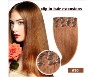 Top Seller 100% Qingdao Factory  Clip In Hair Extensions