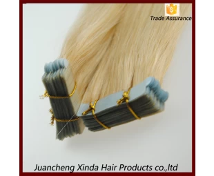 Top grade best selling 100% virgin human Hair Full Cutical tape hair extension